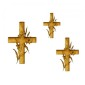 Cross with Lillies - MDF Wood Shape Style 17