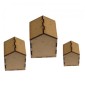 Block Style MDF House Kit - Cube