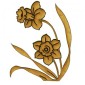 Duo of Daffodils MDF Wood Shape