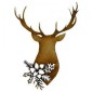 Stag Head - MDF Christmas Floral Wood Shape