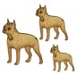 Boston Terrier - MDF Wood Dog Shape