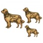 Golden Retriever - MDF Wood Dog Shape