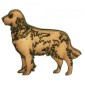 Golden Retriever - MDF Wood Dog Shape