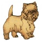 West Highland Terrier - MDF Wood Dog Shape