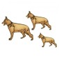 German Shepherd - MDF Wood Dog Shape