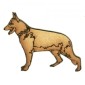 German Shepherd - MDF Wood Dog Shape