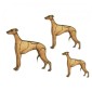 Greyhound - MDF Wood Dog Shape