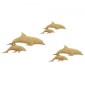 Dolphin Duo MDF Wood Shape - Style 03