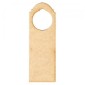 Shaped Rectangle MDF Wood Door Hanger - Style 03