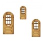 Arched Door with Window Panel - MDF Wood Shape