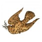 Vintage Dove of Peace MDF Wood Bird Shape
