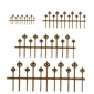 Fleur De Lis Wrought Iron Style Fence Panel - MDF Wood Shape