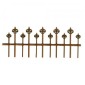 Fleur De Lis Wrought Iron Style Fence Panel - MDF Wood Shape