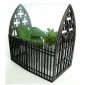 Wrought Iron Style Decorative Fence Panel - MDF Wood Shape