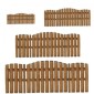 Triple Convex Picket Fence Panel - MDF Wood Shape