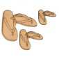 Flip Flops MDF Wood Shape