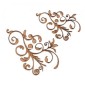 Curled Vine Fancy Flourish MDF Wood Shape - Style 1