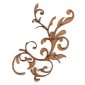 Curled Vine Fancy Flourish MDF Wood Shape - Style 3