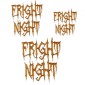 Fright Night - Halloween MDF Wood Words