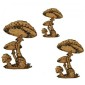 Mushrooms - Fungi MDF Wood Shape 14 - Spotted Toadstools