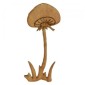Long Stemmed Field Mushroom  - MDF Wood Shape