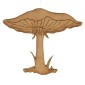 Flat Cap Mushroom  - MDF Wood Shape