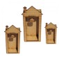 Engraved MDF Garden Shed Kit - Tall with Sign