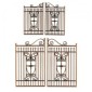 Wrought Iron Style Pair of Gates - Shields - MDF Wood Shape