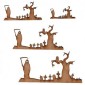 Grim Reaper Border Scene MDF Wood Shape