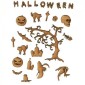 Haunted Graveyard - Sheet of Halloween Mini Wood Shapes