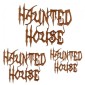 Haunted House - Halloween MDF Wood Words