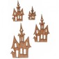 Haunted House with Tower - MDF Wood Shape