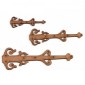 Ornate Scroll Decorative Hinge MDF Wood Shape