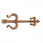 Fleur De Lis Decorative Hinge MDF Wood Shape