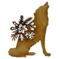Howling Wolf - MDF Christmas Floral Wood Shape