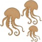 Jellyfish MDF Wood Shape Style 1