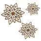 Poinsettia Flower - MDF Lace Cut Wood Shape