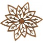 Poinsettia Flower - MDF Lace Cut Wood Shape