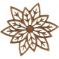 Poinsettia Flower - MDF Lace Cut Wood Shape