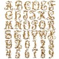 MDF Letters & Numbers - Leafy Glade Font