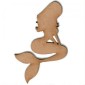 Mermaid MDF Wood Shape - Style 2