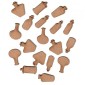 Sheet of Mini MDF Wood Apothecary Bottles