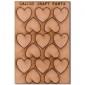 Heart Shape - Mini MDF Wood Plaques