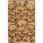 Sheet of Mini Rabbits - MDF Wood Animal Shapes