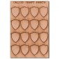 Shields - MDF Mini Wood Shapes