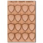 Shields - MDF Mini Wood Shapes