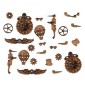 Sheet of Mini MDF Steampunk Motifs Style 3