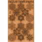Sheet of Mini MDF Christmas Wood Shapes - Snowflakes 2