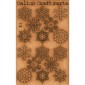 Sheet of Mini MDF Christmas Wood Shapes - Snowflakes 2