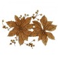 Poinsettia Flower & Berries - MDF Wood Shape